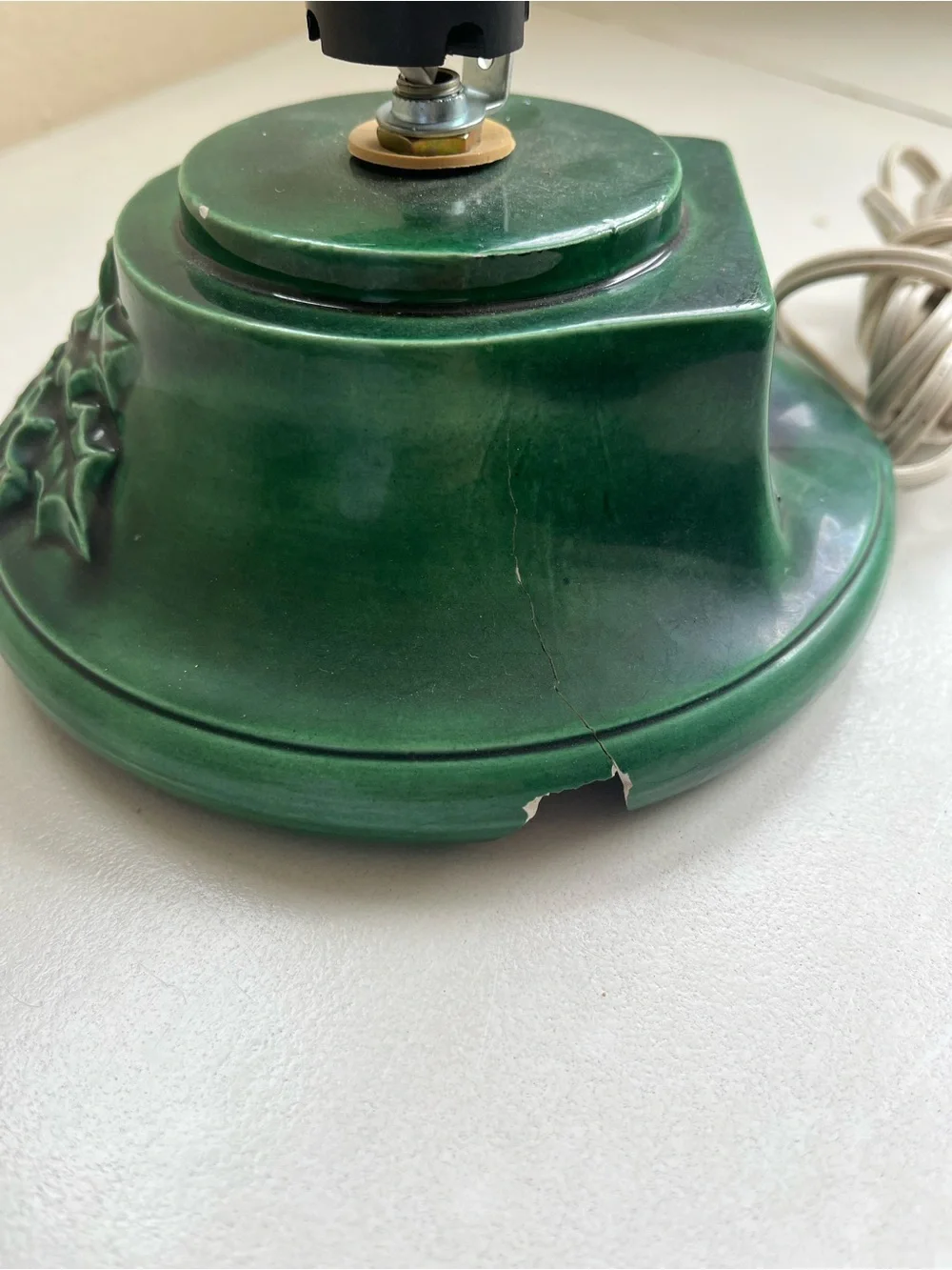 Christmas Green Lighted Ceramic Christmas Tree with Lights